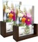 2 Sets of 5x7 Rustic Glass Photo Frames with Base (Floating Frame)